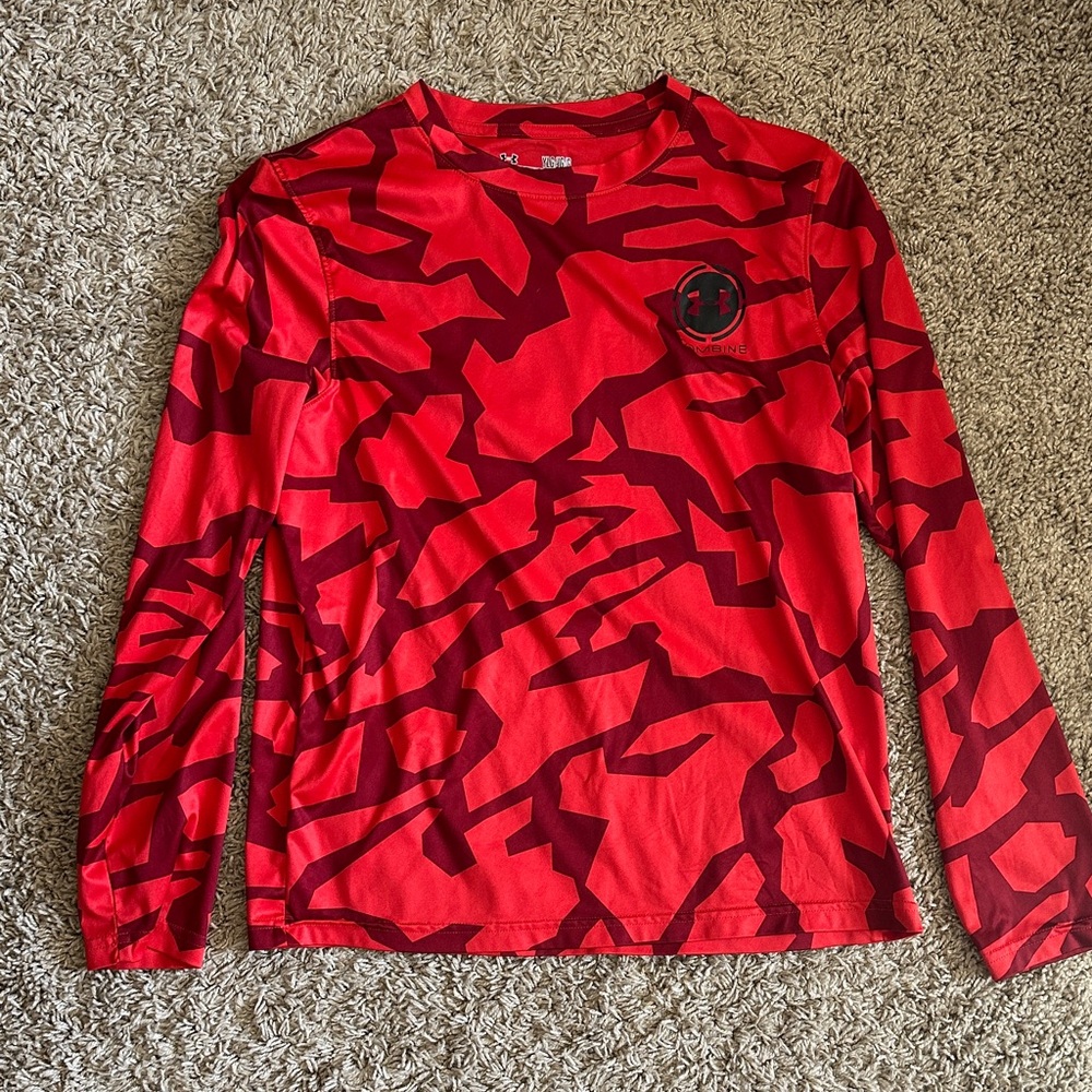 Under Armour Red Camouflage Shirt
